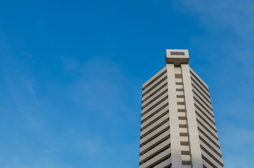 Modern commercial office building exterior in Singapore